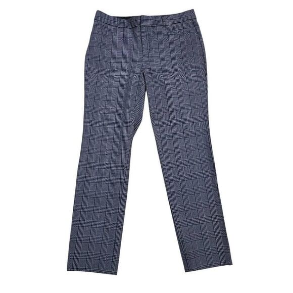 Banana Republic Sloan Pants Women's 8 Plaid Curvy Fit Straight Leg Stretch - Picture 1 of 6